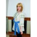 Embroidered blouse "Cornflowers on Linen"